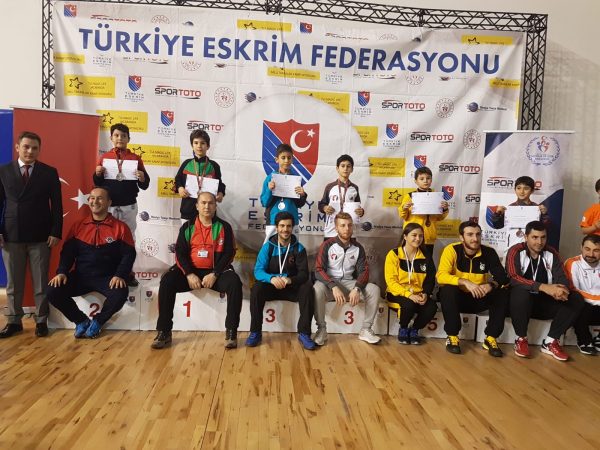 07.12.2019 Ankara Kılıç Açık Eskrim Turnuvası U10 Erkekler Kılıç Ertürk Selim Çoşkun 1.nci